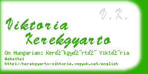 viktoria kerekgyarto business card